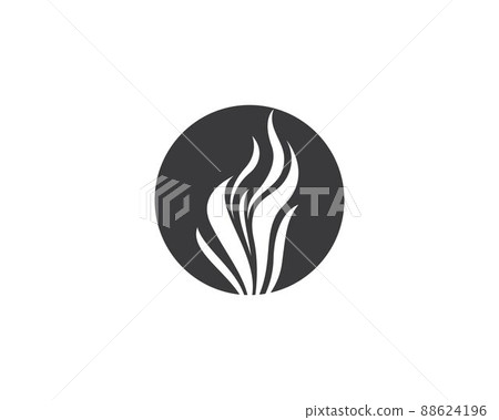 Fire symbol vector icon 88624196