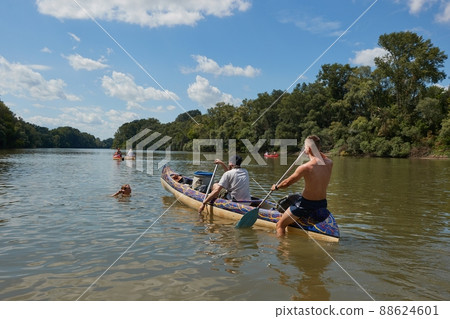 Canoe tour river swim Canoe tour river swim 88624601