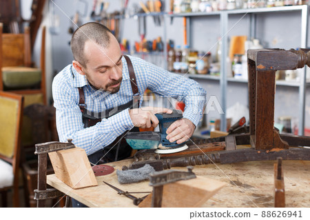 Furniture restorer renovation antique chair 88626941