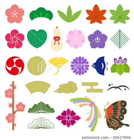 Simple Japanese style icon illustration Simple Japanese style icon illustration 88627666