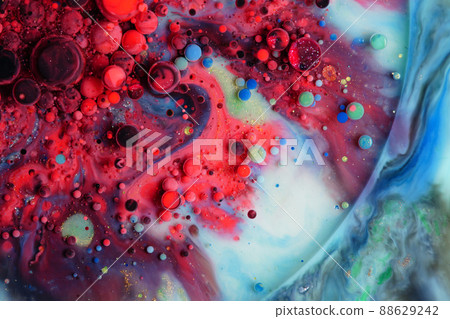 Colorful paint and polka dot abstract background Colorful paint and polka dot abstract background 88629242