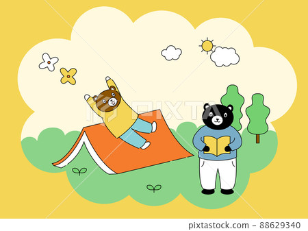 teddy bears reading a book 88629340