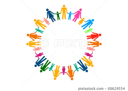 People connecting hands 88629554