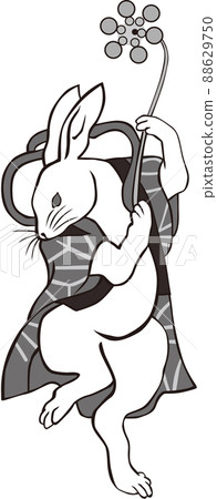 Ukiyo-e Rabbit Ukiyo-e Rabbit 88629750