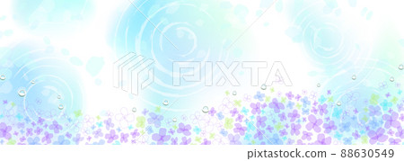 模糊的水面和繡球花的奇妙插圖 模糊的水面和繡球花的奇妙插圖 88630549