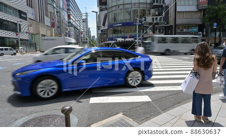 Summer sunlight (Ginza, Chuo-ku, Tokyo) * High image quality Summer sunlight (Ginza, Chuo-ku, Tokyo) * High image quality 88630637