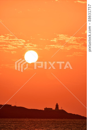 lighthouse and sunset lighthouse and sunset 88631757