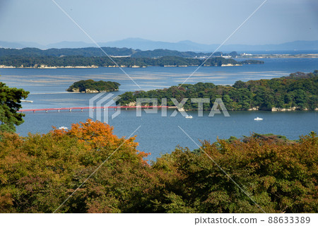 Matsushima view from the westbound pine park Matsushima view from the westbound pine park 88633389