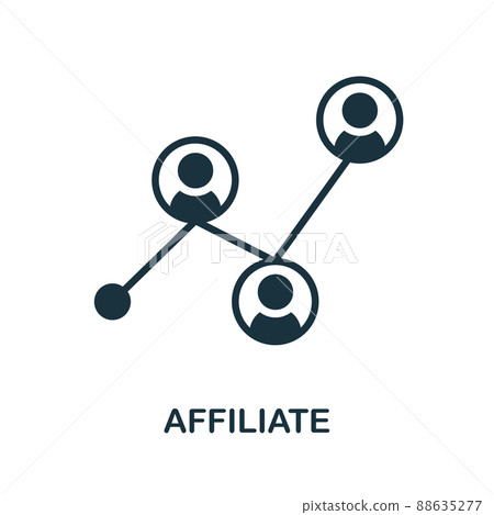 Affiliate flat icon. Colored element sign from marketing collection. Flat Affiliate icon sign for web design, infographics and more. Affiliate flat icon. Colored element sign from marketing collection. Flat Affiliate icon sign for web design, infographics and more. 88635277