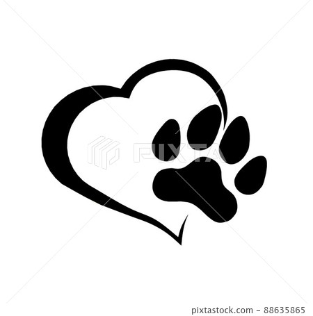 Heart and paws mark 5 Heart and paws mark 5 88635865