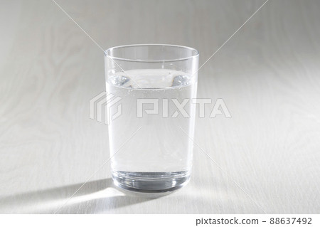 A delicious glass of water to moisturize your throat 88637492