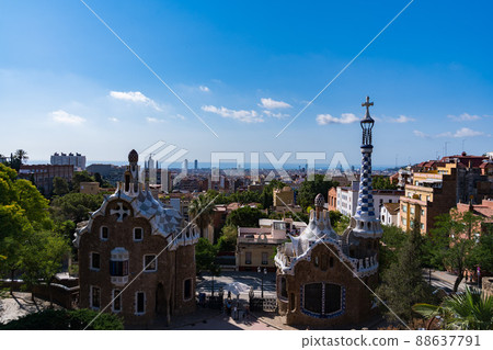 巴塞羅那展望景觀西班牙 巴塞羅那展望景觀西班牙 88637791