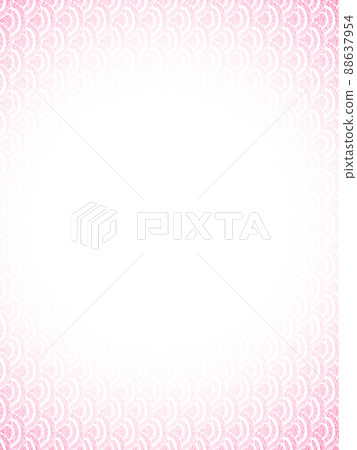 Background material: Scale pattern drawn with oil pastels, red, gradation that darkens radially from the center, vertical, other colors available 88637954