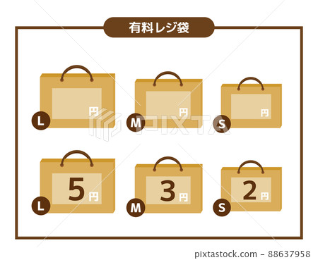 付費購物袋圖標工藝袋 88637958