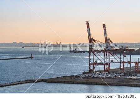 東扇島/川崎港的夜景[神奈川縣川崎市] 88638093