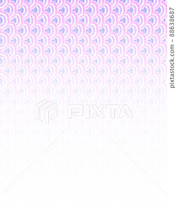 Background material: Scale pattern drawn with oil pastels, purple, gradation that fades from top to bottom, vertical, other colors available 88638687