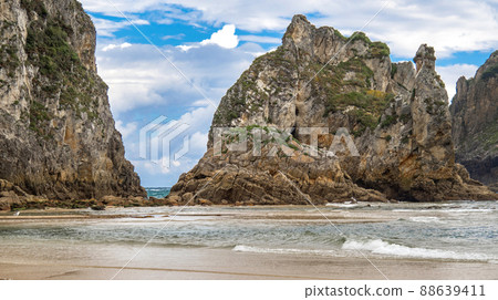 Beach of La Franca, La Franca, Spain Beach of La Franca, La Franca, Spain 88639411