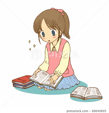 讀書的女孩 88640605