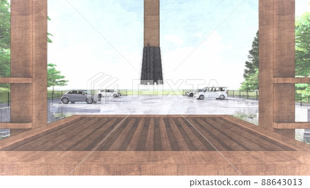 Shrines, temples, graveyards, graveyards, no people, illustrations, CG 88643013