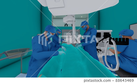 醫院手術室與人插圖 CG 醫院手術室與人插圖 CG 88643469