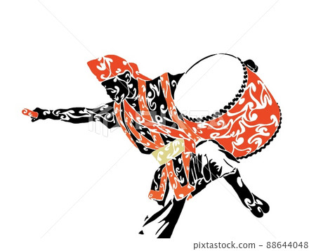 Acer's silhouette_Okinawa's traditional performing arts Acer's silhouette_Okinawa's traditional performing arts 88644048