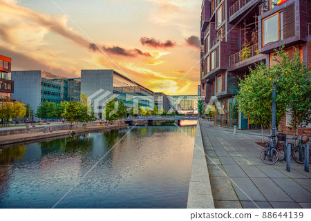 view of the Emil Holms Kanal, Tietgen Student Hall Tietgenkollegiet and IT University of Copenhagen, Denmark view of the Emil Holms Kanal, Tietgen Student Hall Tietgenkollegiet and IT University of Copenhagen, Denmark 88644139