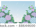 下雨天繡球花的插圖 88644600