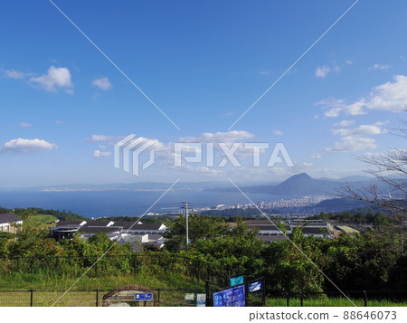 別府灣和從山上看到的別府市景 別府灣和從山上看到的別府市景 88646073