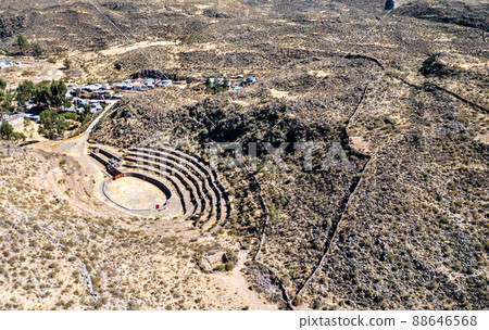 Pre-Incan amphitheatre in Chivay at the Colca Canyon in Peru 88646568