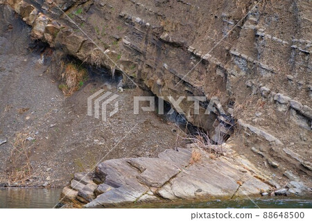 大露頭的取法、大路取法、傾斜不一致、秩父地質公園 88648500