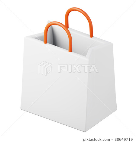 Shopping bag high quality 3D render illustration icon. Shopping bag high quality 3D render illustration icon. 88649719