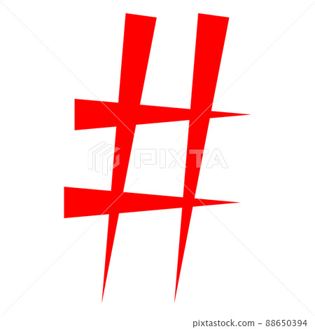 Simple element illustration. Hashtag symbol design from Social Media Marketing collection. web and mobile. 88650394