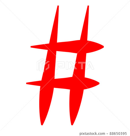 Hashtag icon. Simple element illustration. Hashtag symbol design from Social Media Marketing collection. web and mobile. 88650395