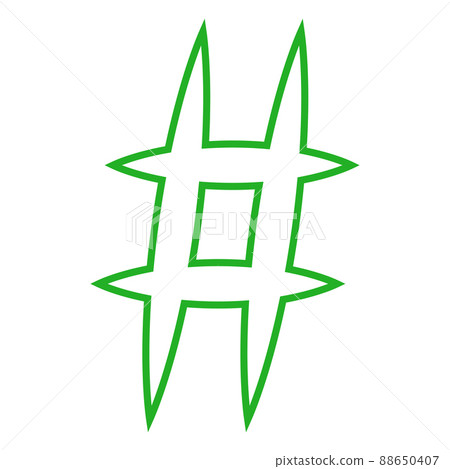 Hashtag icon. Simple element illustration. Hashtag symbol design from Social Media Marketing collection. 88650407