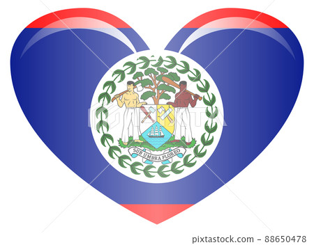 Flag of Belize. Accurate dimensions, element proportions and colors. 88650478