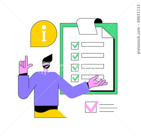 Customer service guide abstract concept vector illustration. Customer service tutorial, excellence training manual, employee tips, implementation guide, educational information abstract metaphor. Customer service guide abstract concept vector illustration. Customer service tutorial, excellence training manual, employee tips, implementation guide, educational information abstract metaphor. 88651113