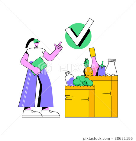 Box subscription service abstract concept vector illustration. Subscription plan, ecommerce business, shopping service, box delivery startup, internet marketing, marketplace abstract metaphor. 88651196