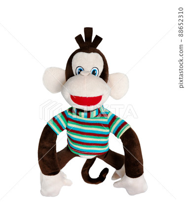 Baby soft toy on white. Baby soft toy on white. 88652310