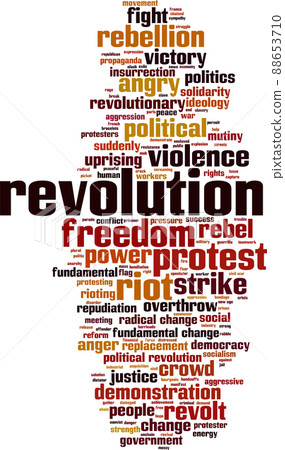 Revolution word cloud Revolution word cloud 88653710