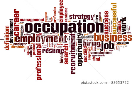 Occupation word cloud Occupation word cloud 88653722