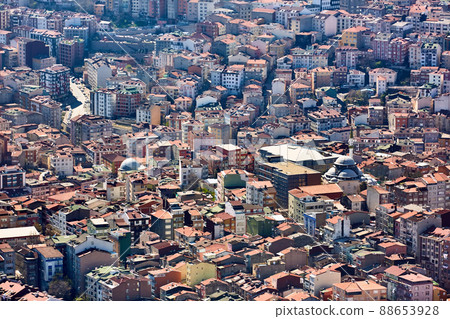 View of the roofs of Istanbul. View of the roofs of Istanbul. 88653928