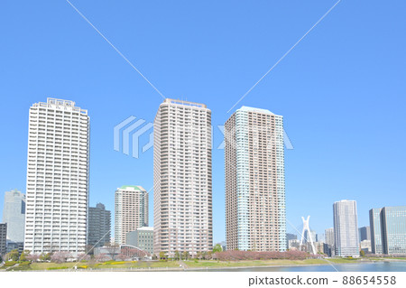 東京隅田川露颱風景 88654558
