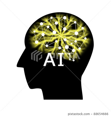 Image illustration of artificial intelligence. AI revolution. The concept that AI will shock the world. Image illustration of artificial intelligence. AI revolution. The concept that AI will shock the world. 88654666
