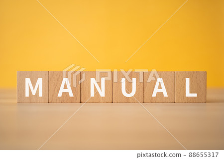 Image of manual | Building blocks with "MANUAL" written on them Image of manual | Building blocks with "MANUAL" written on them 88655317