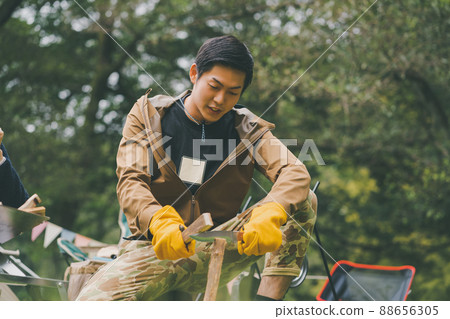 camp, camping, bonfire 88656305