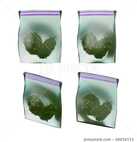 Ziplock bag with medical marijuana 3D icon. Growing hemp, recreational weed, smoke shop concept 3D Ziplock bag with medical marijuana 3D icon. Growing hemp, recreational weed, smoke shop concept 3D 88656553