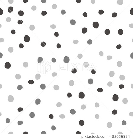 Polka dot seamless pattern with round hand drawn shapes Polka dot seamless pattern with round hand drawn shapes 88656554