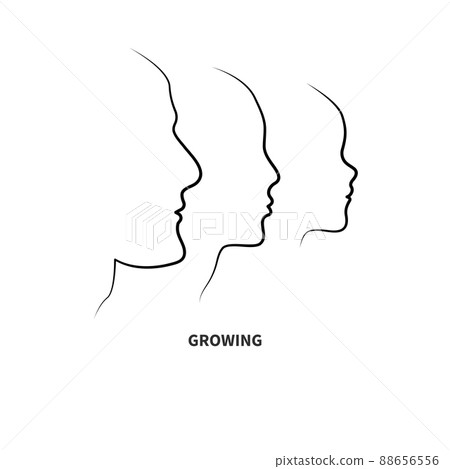 Stages of man maturation from child to adult Stages of man maturation from child to adult 88656556
