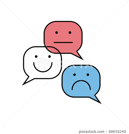 Comment logo. Review icon. Opinion symbol 88658249