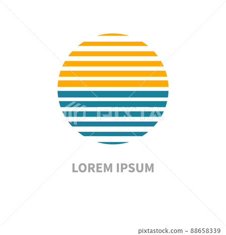 Travel agency round icon. Travel logo 88658339
